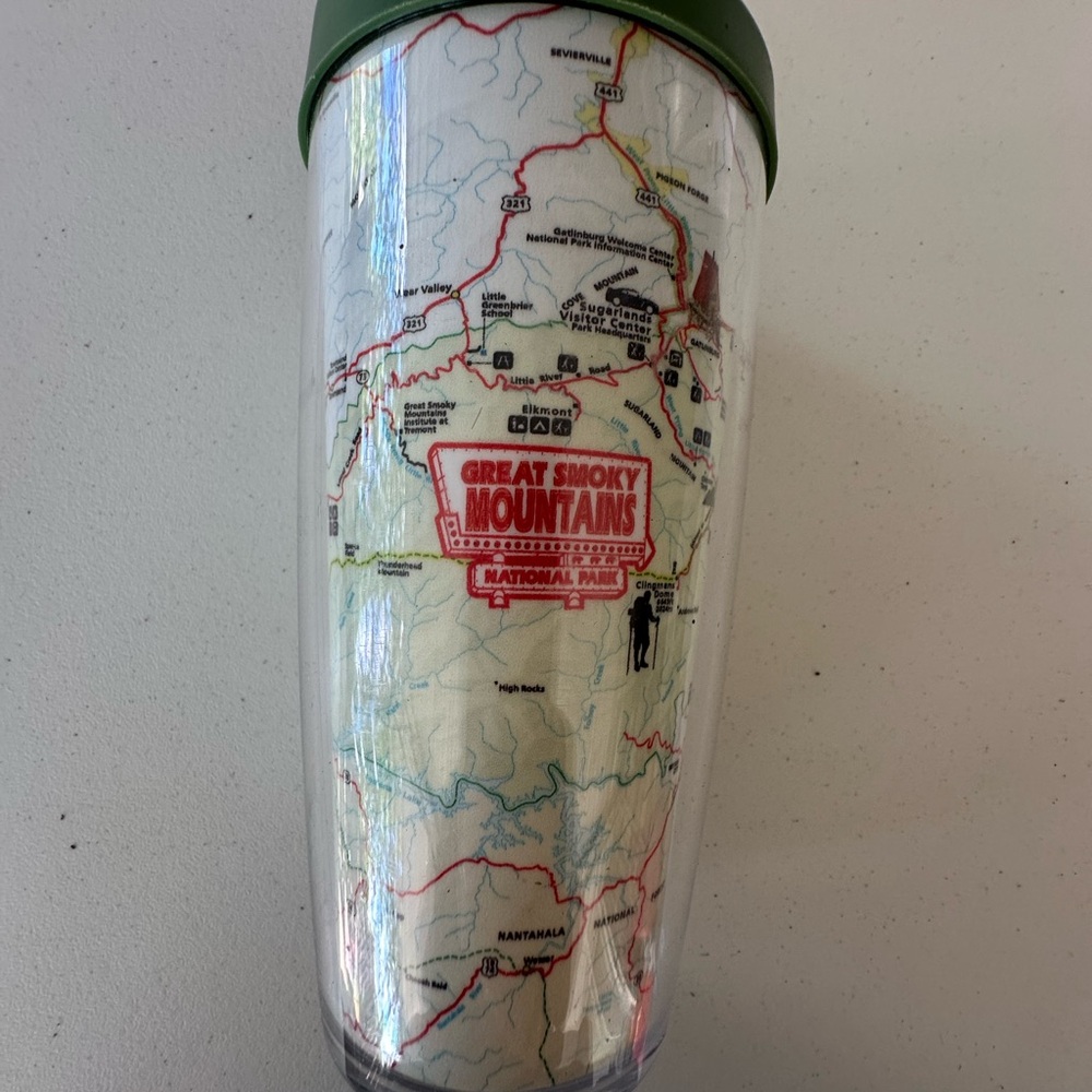 Great Smoky Mountains Travel Tumbler - Green